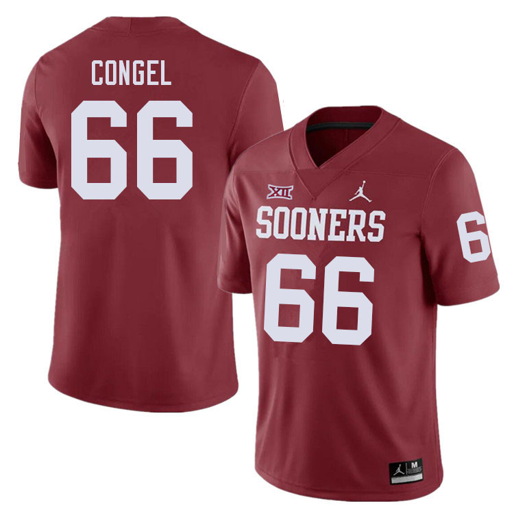 Men #66 Robert Congel Oklahoma Sooners College Football Jerseys Sale-Crimson